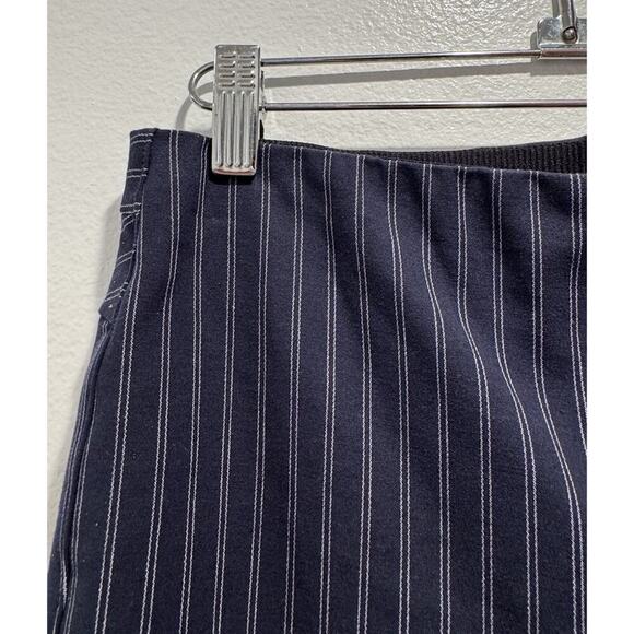 Rag & Bone Simone Pants Women’s Size 8 Navy Striped Skinny Pull On Ankle Modern - Picture 3 of 8
